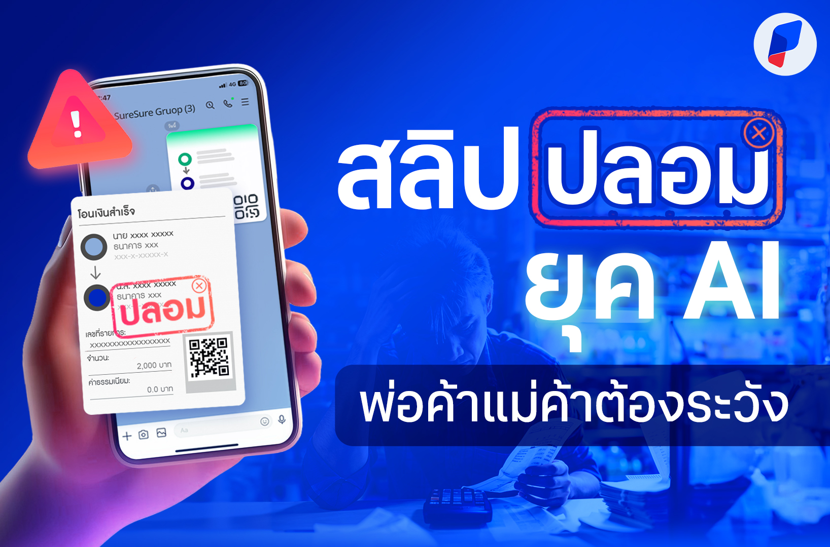 สลิปปลอม ยุค AI พ่อค้าแม่ค้าต้องระวังอะไรบ้าง? พร้อมวิธีป้องกันล่าสุดปี 2025